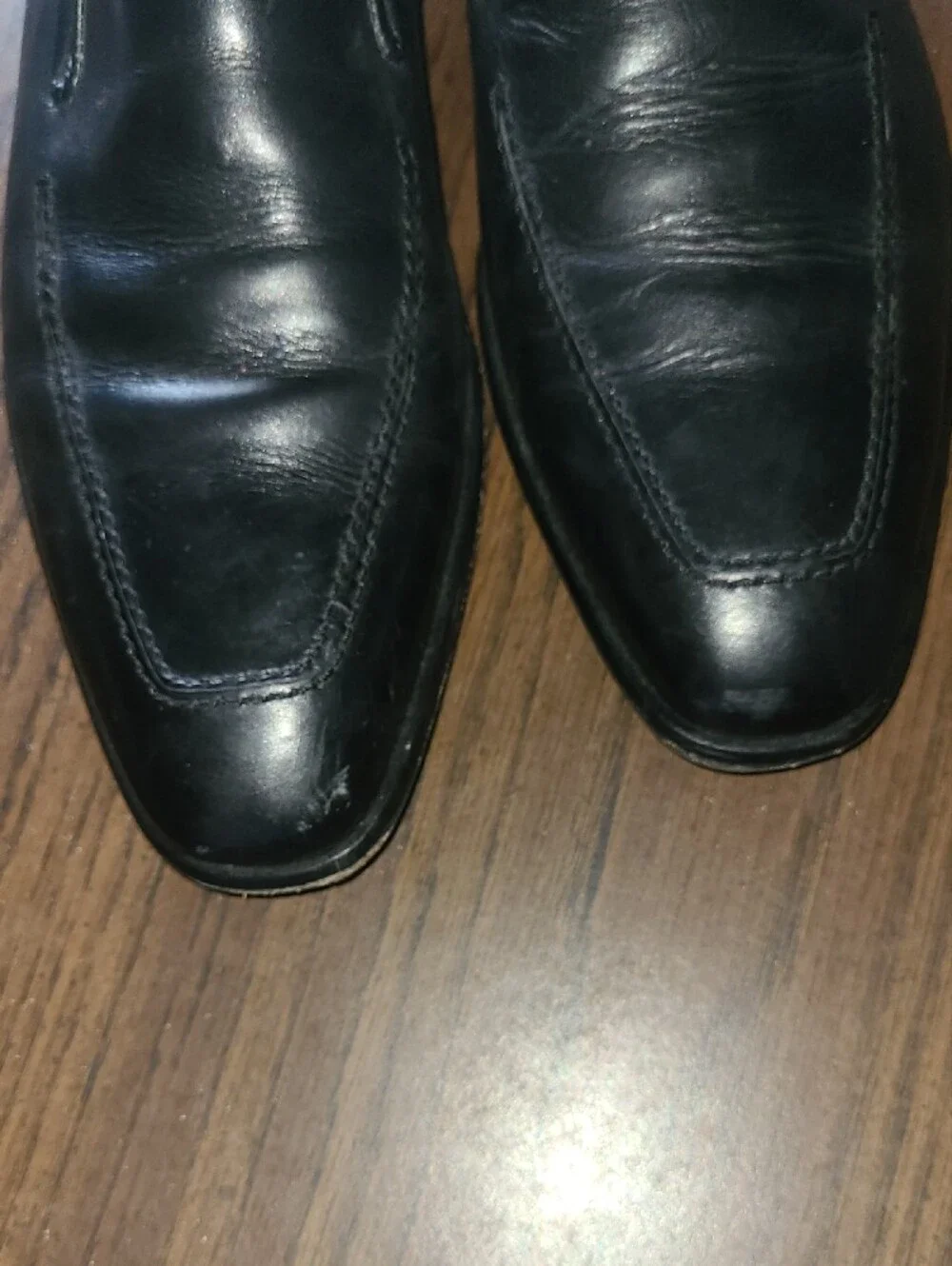Mezlan Black Leather Slip-On Loafers Size Mens 8m